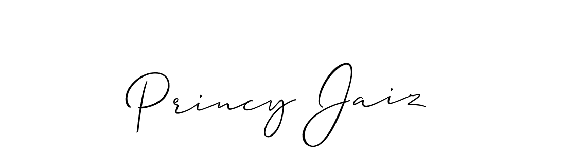 This is the best signature style for the Princy Jaiz name. Also you like these signature font (Allison_Script). Mix name signature. Princy Jaiz signature style 2 images and pictures png