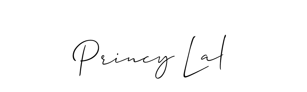 Make a beautiful signature design for name Princy Lal. With this signature (Allison_Script) style, you can create a handwritten signature for free. Princy Lal signature style 2 images and pictures png