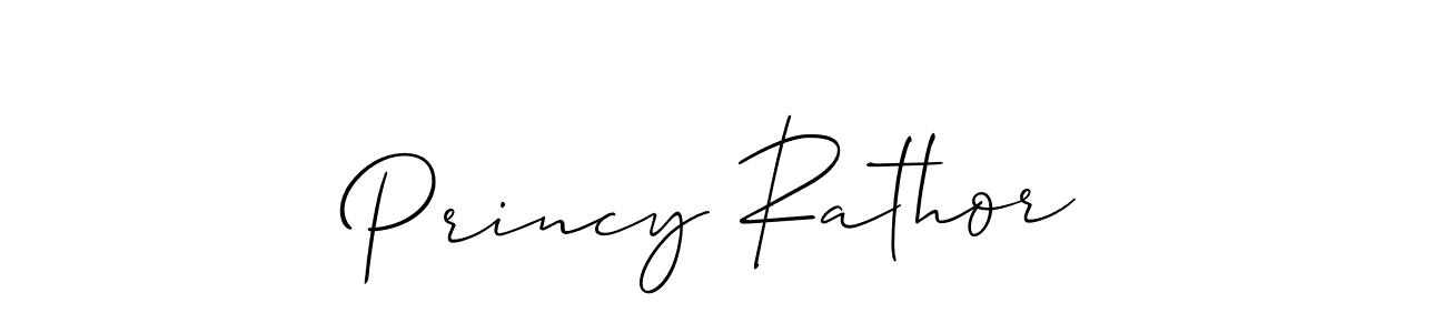 How to make Princy Rathor signature? Allison_Script is a professional autograph style. Create handwritten signature for Princy Rathor name. Princy Rathor signature style 2 images and pictures png