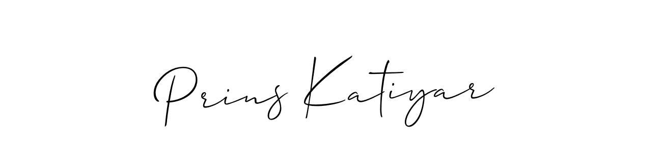 This is the best signature style for the Prins Katiyar name. Also you like these signature font (Allison_Script). Mix name signature. Prins Katiyar signature style 2 images and pictures png