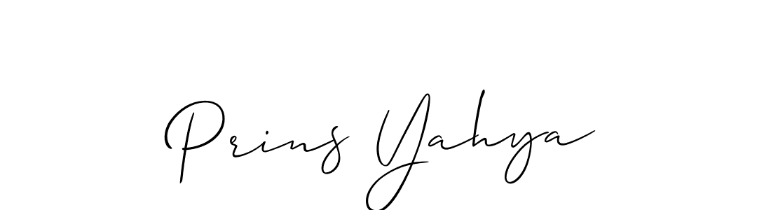 Similarly Allison_Script is the best handwritten signature design. Signature creator online .You can use it as an online autograph creator for name Prins Yahya. Prins Yahya signature style 2 images and pictures png