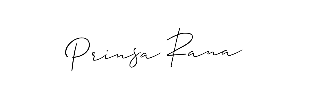 How to make Prinsa Rana signature? Allison_Script is a professional autograph style. Create handwritten signature for Prinsa Rana name. Prinsa Rana signature style 2 images and pictures png