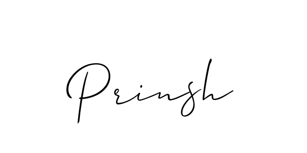 Create a beautiful signature design for name Prinsh. With this signature (Allison_Script) fonts, you can make a handwritten signature for free. Prinsh signature style 2 images and pictures png