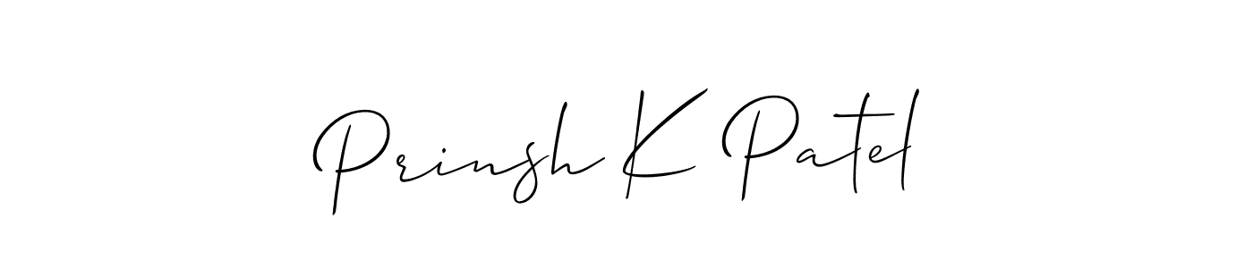 Once you've used our free online signature maker to create your best signature Allison_Script style, it's time to enjoy all of the benefits that Prinsh K Patel name signing documents. Prinsh K Patel signature style 2 images and pictures png