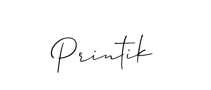 Make a beautiful signature design for name Printik. With this signature (Allison_Script) style, you can create a handwritten signature for free. Printik signature style 2 images and pictures png