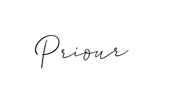 How to make Priour name signature. Use Allison_Script style for creating short signs online. This is the latest handwritten sign. Priour signature style 2 images and pictures png