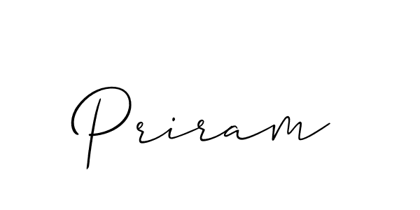 Priram stylish signature style. Best Handwritten Sign (Allison_Script) for my name. Handwritten Signature Collection Ideas for my name Priram. Priram signature style 2 images and pictures png