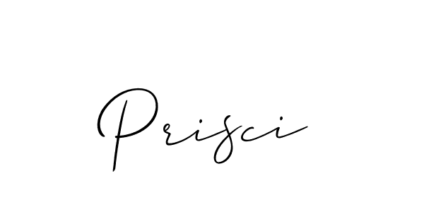 Design your own signature with our free online signature maker. With this signature software, you can create a handwritten (Allison_Script) signature for name Prisci. Prisci signature style 2 images and pictures png
