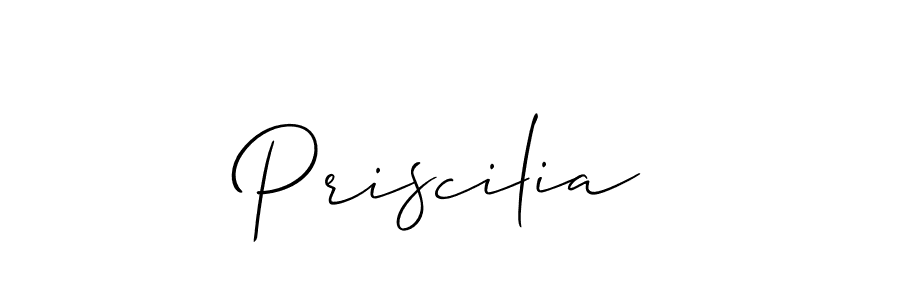 Make a beautiful signature design for name Priscilia. Use this online signature maker to create a handwritten signature for free. Priscilia signature style 2 images and pictures png