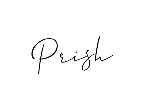 Make a beautiful signature design for name Prish. With this signature (Allison_Script) style, you can create a handwritten signature for free. Prish signature style 2 images and pictures png