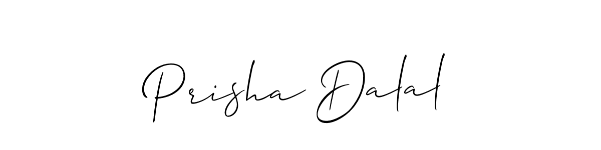 if you are searching for the best signature style for your name Prisha Dalal. so please give up your signature search. here we have designed multiple signature styles  using Allison_Script. Prisha Dalal signature style 2 images and pictures png