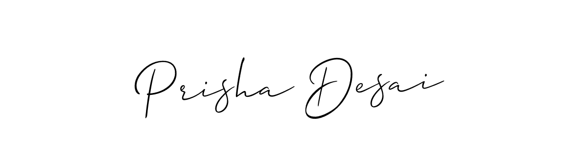 Prisha Desai stylish signature style. Best Handwritten Sign (Allison_Script) for my name. Handwritten Signature Collection Ideas for my name Prisha Desai. Prisha Desai signature style 2 images and pictures png