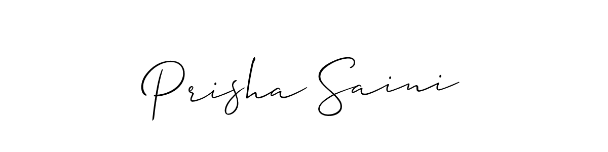 You can use this online signature creator to create a handwritten signature for the name Prisha Saini. This is the best online autograph maker. Prisha Saini signature style 2 images and pictures png