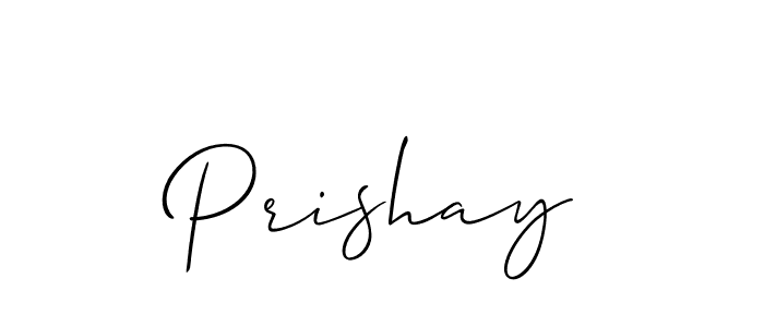 Make a beautiful signature design for name Prishay. With this signature (Allison_Script) style, you can create a handwritten signature for free. Prishay signature style 2 images and pictures png