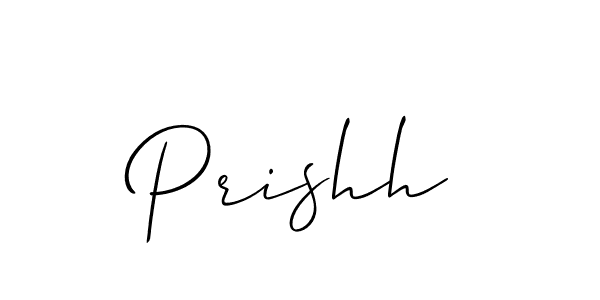 How to make Prishh signature? Allison_Script is a professional autograph style. Create handwritten signature for Prishh name. Prishh signature style 2 images and pictures png