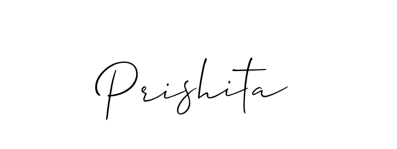 Create a beautiful signature design for name Prishita. With this signature (Allison_Script) fonts, you can make a handwritten signature for free. Prishita signature style 2 images and pictures png