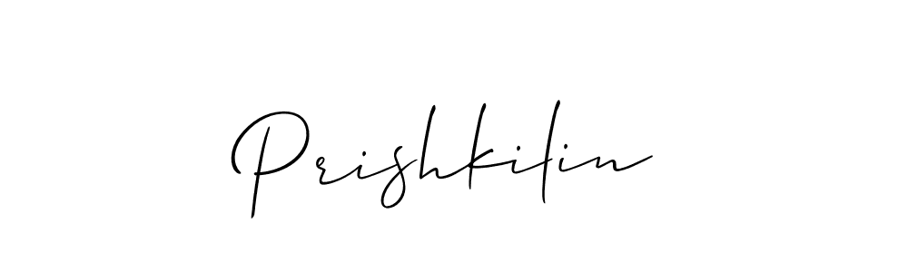 How to make Prishkilin name signature. Use Allison_Script style for creating short signs online. This is the latest handwritten sign. Prishkilin signature style 2 images and pictures png