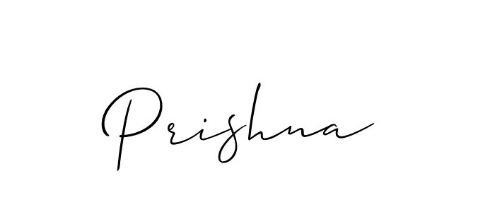 Best and Professional Signature Style for Prishna. Allison_Script Best Signature Style Collection. Prishna signature style 2 images and pictures png