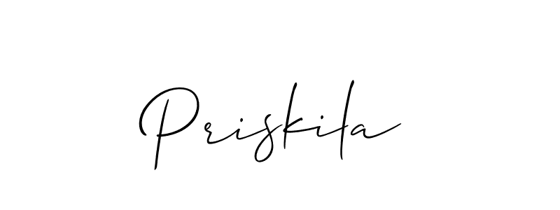 Best and Professional Signature Style for Priskila. Allison_Script Best Signature Style Collection. Priskila signature style 2 images and pictures png