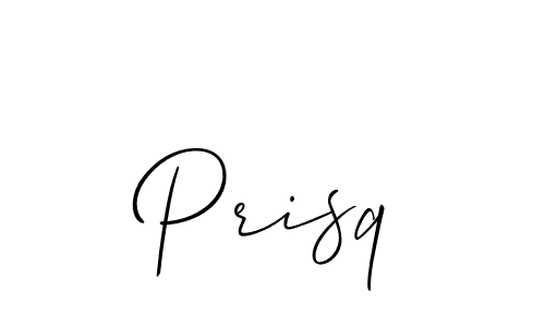 Also we have Prisq name is the best signature style. Create professional handwritten signature collection using Allison_Script autograph style. Prisq signature style 2 images and pictures png