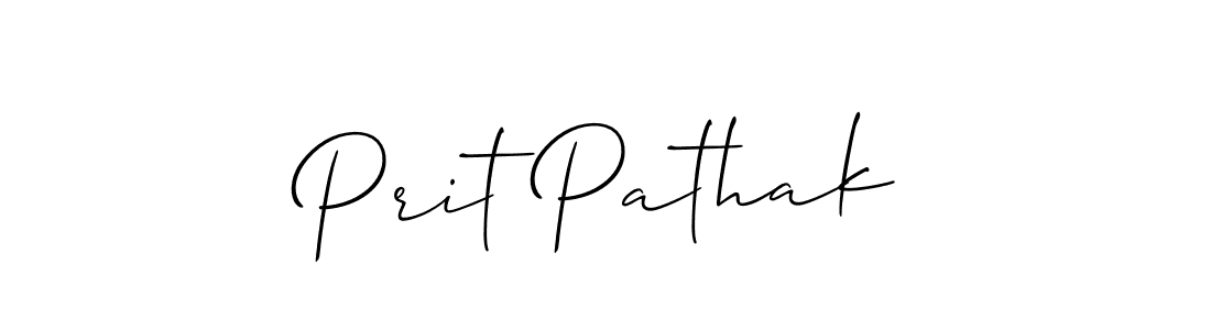 Similarly Allison_Script is the best handwritten signature design. Signature creator online .You can use it as an online autograph creator for name Prit Pathak. Prit Pathak signature style 2 images and pictures png