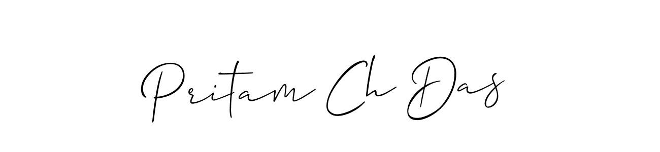 Allison_Script is a professional signature style that is perfect for those who want to add a touch of class to their signature. It is also a great choice for those who want to make their signature more unique. Get Pritam Ch Das name to fancy signature for free. Pritam Ch Das signature style 2 images and pictures png