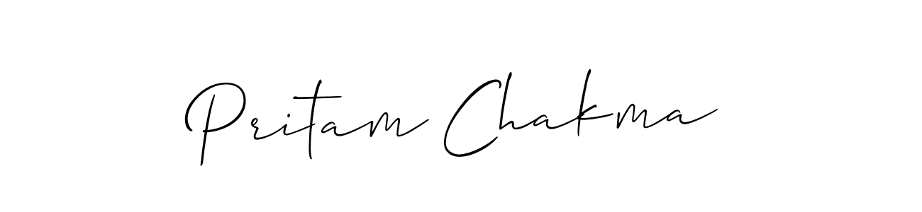 It looks lik you need a new signature style for name Pritam Chakma. Design unique handwritten (Allison_Script) signature with our free signature maker in just a few clicks. Pritam Chakma signature style 2 images and pictures png