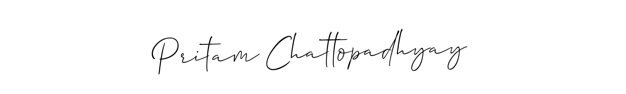 Design your own signature with our free online signature maker. With this signature software, you can create a handwritten (Allison_Script) signature for name Pritam Chattopadhyay. Pritam Chattopadhyay signature style 2 images and pictures png