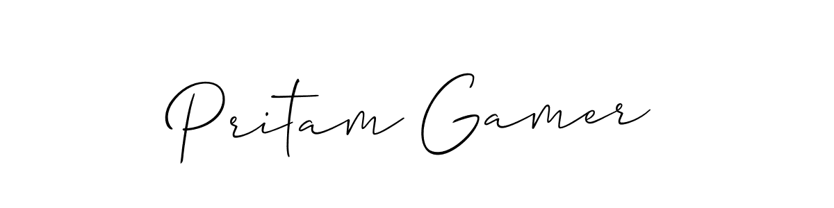 Make a short Pritam Gamer signature style. Manage your documents anywhere anytime using Allison_Script. Create and add eSignatures, submit forms, share and send files easily. Pritam Gamer signature style 2 images and pictures png