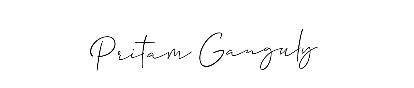 if you are searching for the best signature style for your name Pritam Ganguly. so please give up your signature search. here we have designed multiple signature styles  using Allison_Script. Pritam Ganguly signature style 2 images and pictures png