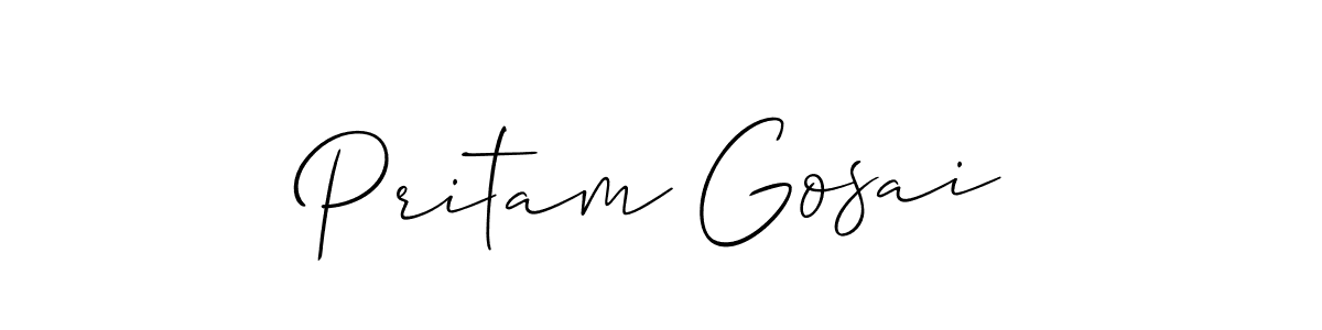 See photos of Pritam Gosai official signature by Spectra . Check more albums & portfolios. Read reviews & check more about Allison_Script font. Pritam Gosai signature style 2 images and pictures png