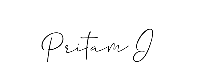 This is the best signature style for the Pritam I name. Also you like these signature font (Allison_Script). Mix name signature. Pritam I signature style 2 images and pictures png