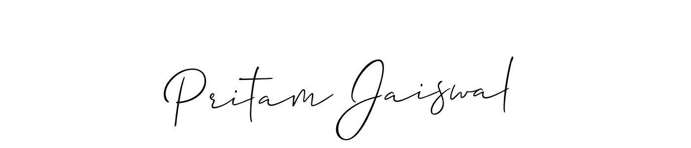 Best and Professional Signature Style for Pritam Jaiswal. Allison_Script Best Signature Style Collection. Pritam Jaiswal signature style 2 images and pictures png