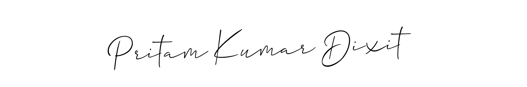 It looks lik you need a new signature style for name Pritam Kumar Dixit. Design unique handwritten (Allison_Script) signature with our free signature maker in just a few clicks. Pritam Kumar Dixit signature style 2 images and pictures png