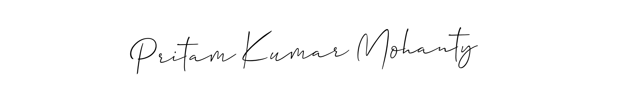 This is the best signature style for the Pritam Kumar Mohanty name. Also you like these signature font (Allison_Script). Mix name signature. Pritam Kumar Mohanty signature style 2 images and pictures png