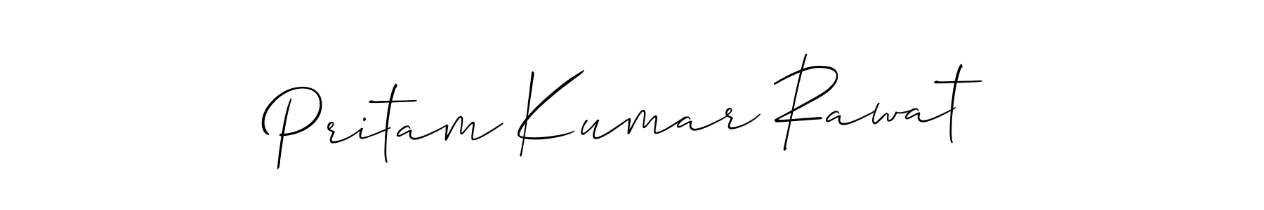 Design your own signature with our free online signature maker. With this signature software, you can create a handwritten (Allison_Script) signature for name Pritam Kumar Rawat. Pritam Kumar Rawat signature style 2 images and pictures png
