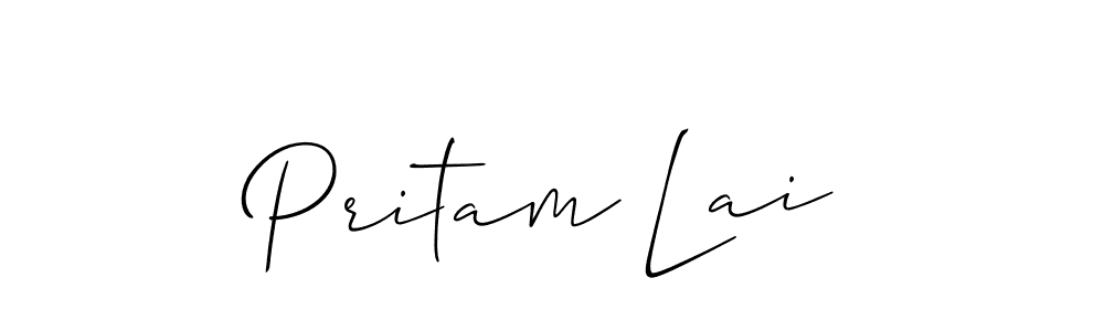 Also we have Pritam Lai name is the best signature style. Create professional handwritten signature collection using Allison_Script autograph style. Pritam Lai signature style 2 images and pictures png