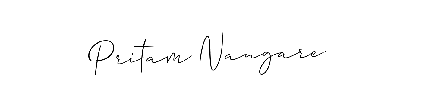 Here are the top 10 professional signature styles for the name Pritam Nangare. These are the best autograph styles you can use for your name. Pritam Nangare signature style 2 images and pictures png