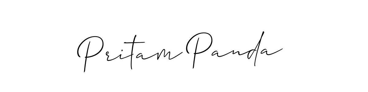 How to Draw Pritam Panda signature style? Allison_Script is a latest design signature styles for name Pritam Panda. Pritam Panda signature style 2 images and pictures png