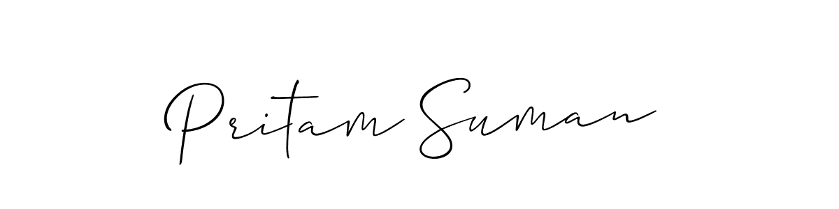 Once you've used our free online signature maker to create your best signature Allison_Script style, it's time to enjoy all of the benefits that Pritam Suman name signing documents. Pritam Suman signature style 2 images and pictures png
