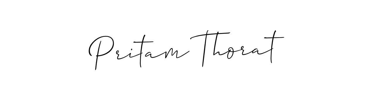 Also You can easily find your signature by using the search form. We will create Pritam Thorat name handwritten signature images for you free of cost using Allison_Script sign style. Pritam Thorat signature style 2 images and pictures png