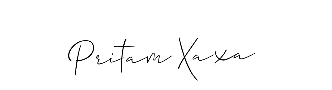 Pritam Xaxa stylish signature style. Best Handwritten Sign (Allison_Script) for my name. Handwritten Signature Collection Ideas for my name Pritam Xaxa. Pritam Xaxa signature style 2 images and pictures png