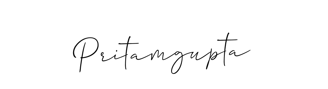 Design your own signature with our free online signature maker. With this signature software, you can create a handwritten (Allison_Script) signature for name Pritamgupta. Pritamgupta signature style 2 images and pictures png