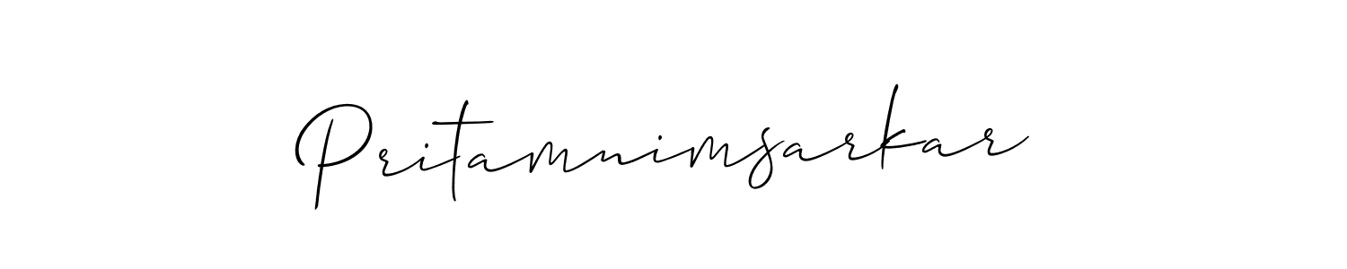 It looks lik you need a new signature style for name Pritamnimsarkar. Design unique handwritten (Allison_Script) signature with our free signature maker in just a few clicks. Pritamnimsarkar signature style 2 images and pictures png