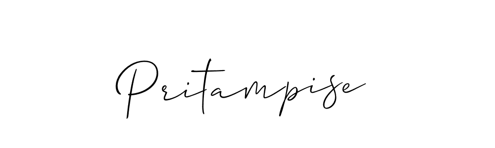 It looks lik you need a new signature style for name Pritampise. Design unique handwritten (Allison_Script) signature with our free signature maker in just a few clicks. Pritampise signature style 2 images and pictures png