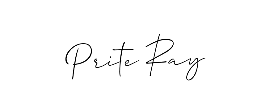 Design your own signature with our free online signature maker. With this signature software, you can create a handwritten (Allison_Script) signature for name Prite Ray. Prite Ray signature style 2 images and pictures png