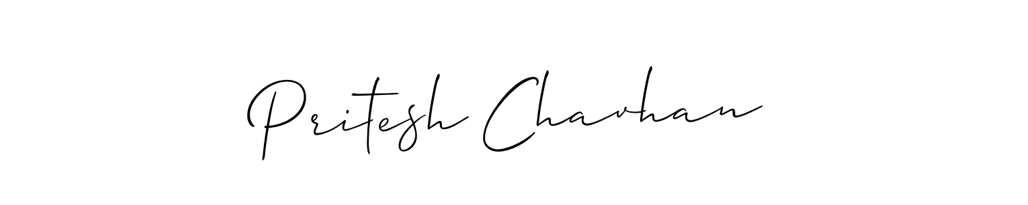 You should practise on your own different ways (Allison_Script) to write your name (Pritesh Chavhan) in signature. don't let someone else do it for you. Pritesh Chavhan signature style 2 images and pictures png