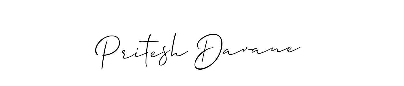 It looks lik you need a new signature style for name Pritesh Davane. Design unique handwritten (Allison_Script) signature with our free signature maker in just a few clicks. Pritesh Davane signature style 2 images and pictures png