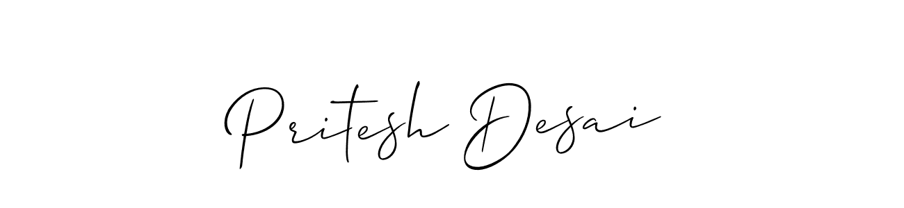 Similarly Allison_Script is the best handwritten signature design. Signature creator online .You can use it as an online autograph creator for name Pritesh Desai. Pritesh Desai signature style 2 images and pictures png
