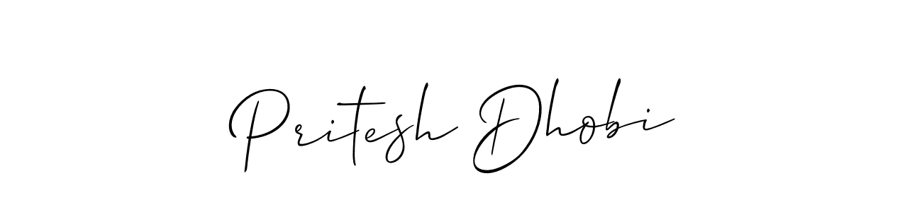 How to Draw Pritesh Dhobi signature style? Allison_Script is a latest design signature styles for name Pritesh Dhobi. Pritesh Dhobi signature style 2 images and pictures png